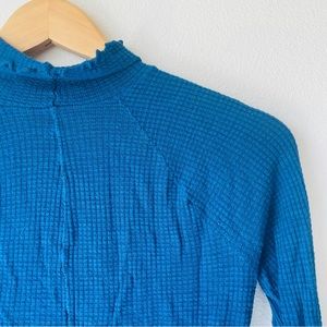 Free People Intimately waffle knit mock turtleneck size S